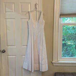 STAUD White Sleeveless Dress